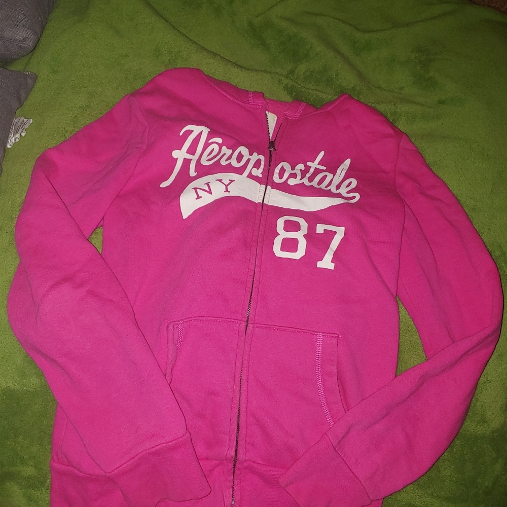 Aeropostale pink zip up jacket
